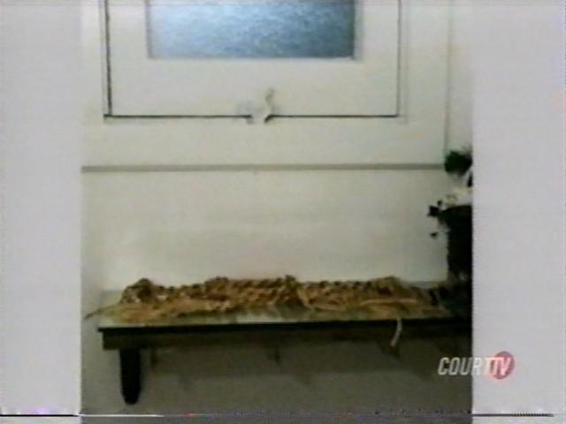 [2003-05-10 Court TV - The System, 'JonBenet: A Second Look' - NARRATOR - 'Smit found the dust on the window frame had been disturbed. He also found what he thought were finger marks. He concluded that someone may have tried to open this window. Yet an interior photograph showed it remained locked and undisturbed - if there was an attempt, it had failed.']