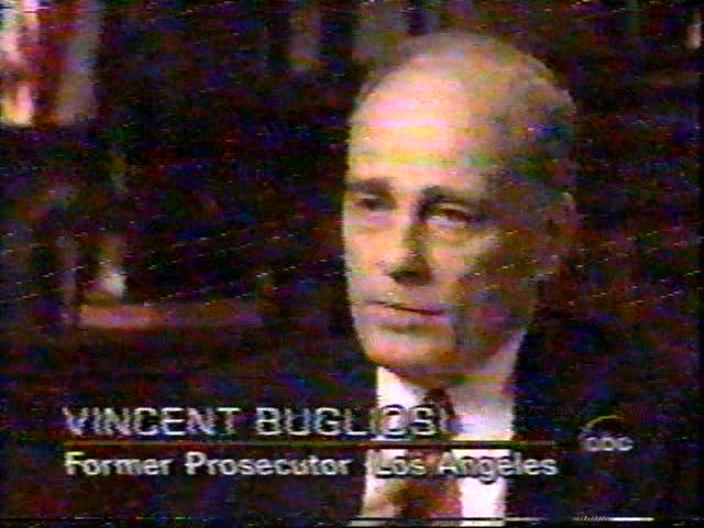 [VINCENT BUGLIOSI. FORMER PROSECTOR, LOS ANGELES]