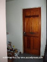 [Room constructed in garage with code lock]