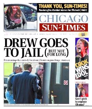 [May 22, 2008 Front Cover of the Sun-Times - www.suntimes.com]