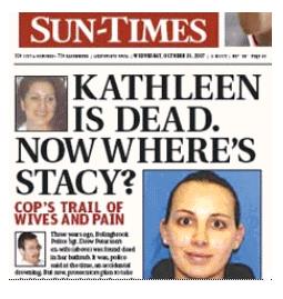 [October 30, 2007 Front Cover of the Sun-Times - www.suntimes.com]