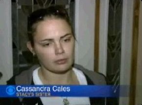 [Cassandra Cales hoping to find her missing sister, Stacy Peterson - Screen capture from http://cbs2chicago.com/]