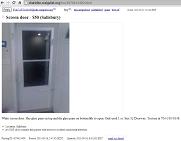 [Craigslist Ad selling screen door]