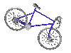 [blue mountain bike]