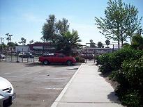 [This is from inside the complex to the back gate-- small shopping center across street. The street is Groton. Barnard is to the left on the side of the shopping center. - Original photos courtesy of Sabrina]